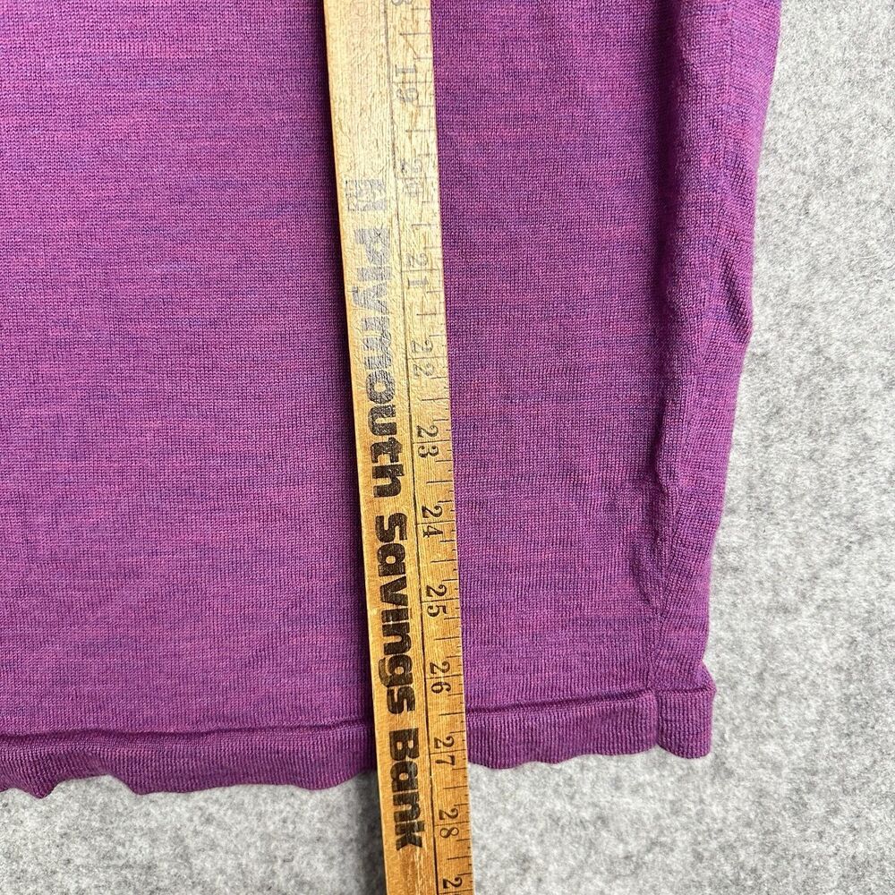 Eileen Fisher Knit Tank Top Women M Purple Merino Wool Italian Yarn Quiet Luxury - Picture 8 of 11